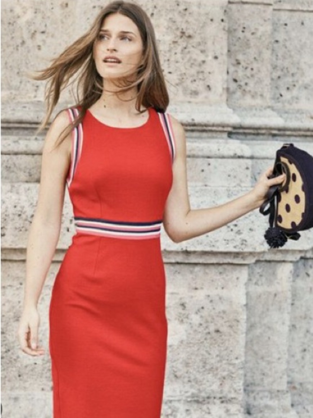 Boden Red  Midi Dress NWT | Size 10L